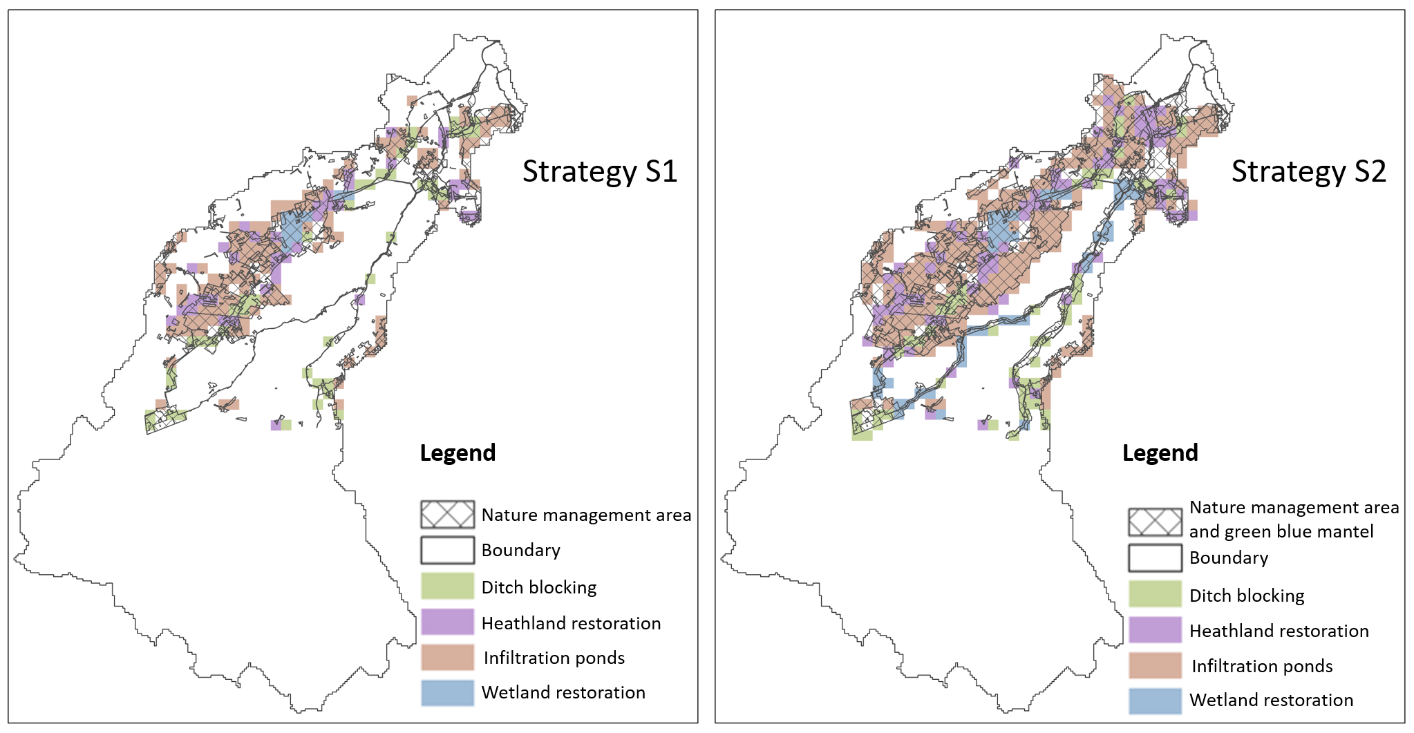 Combined adaptation strategies within Aa of Weerijs catchment