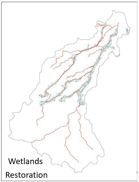 Wetlands map